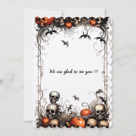 Halloween Einladung (Rückseite)