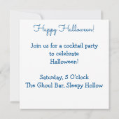 Halloween Einladung (Rückseite)