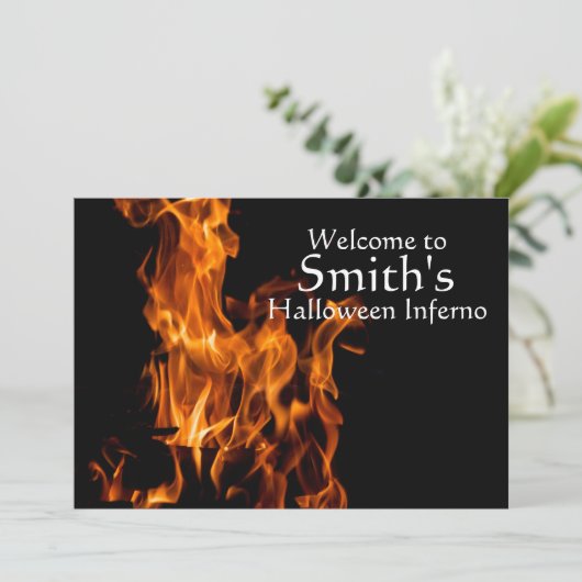 Halloween Einladung (Stehend Vorderseite)