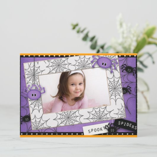 Halloween Einladung (Stehend Vorderseite)