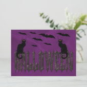 Halloween Einladung (Stehend Vorderseite)