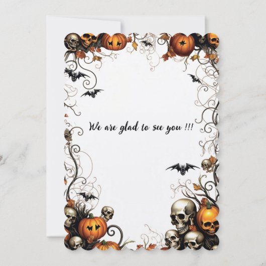 Halloween Einladung (Rückseite)