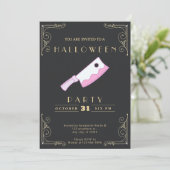 Halloween Einladung (Stehend Vorderseite)