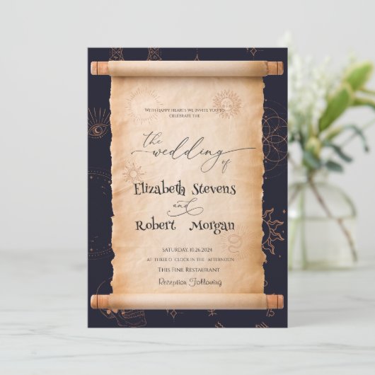 Halloween Einladung (Stehend Vorderseite)