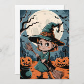 Halloween Einladung (Vorne/Hinten)