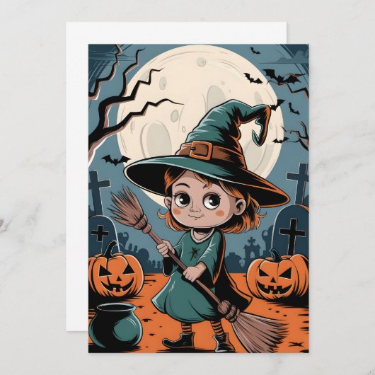 Halloween Einladung (Vorne/Hinten)