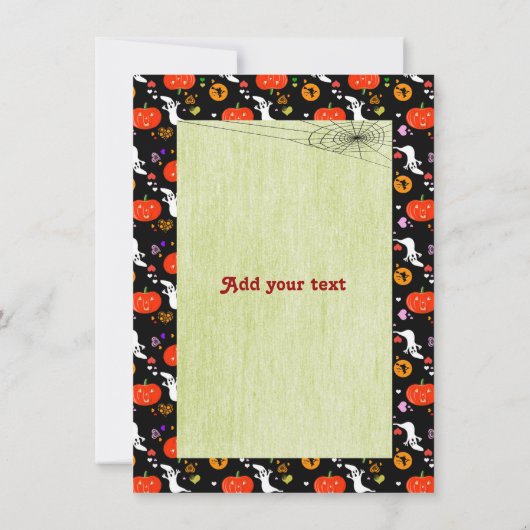 HALLOWEEN EINLADUNG (Rückseite)