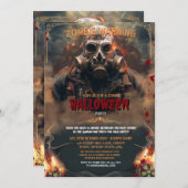 Halloween Einladung (Vorne/Hinten)