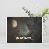 Halloween Einladung (Stehend Vorderseite)