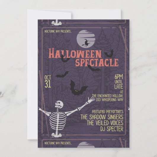 Halloween Einladung (Vorderseite)