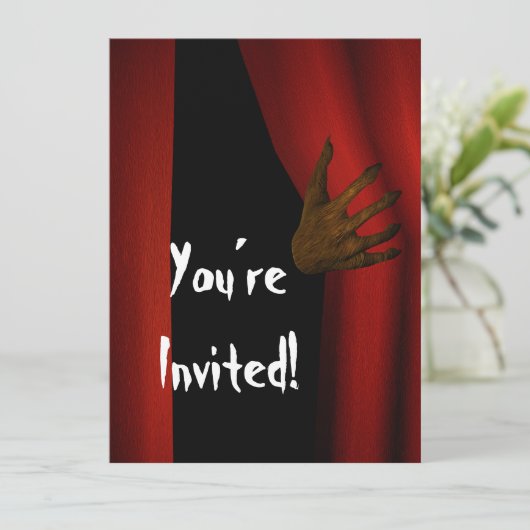 Halloween Einladung (Stehend Vorderseite)