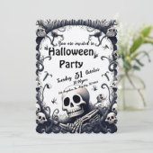 Halloween Einladung (Stehend Vorderseite)