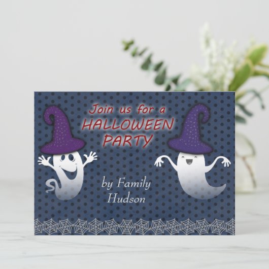 Halloween Einladung (Stehend Vorderseite)