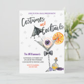 Halloween Einladung (Stehend Vorderseite)