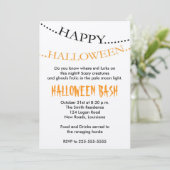 Halloween Einladung (Stehend Vorderseite)