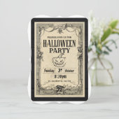 Halloween Einladung (Stehend Vorderseite)