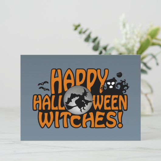 Halloween Einladung (Stehend Vorderseite)