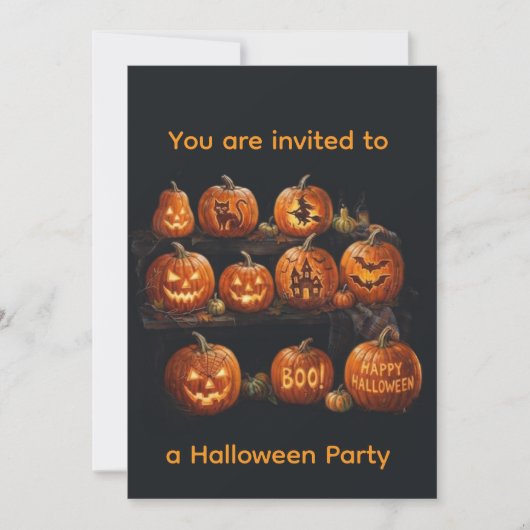 Halloween einladung (Vorderseite)