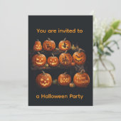 Halloween einladung (Stehend Vorderseite)