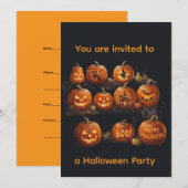 Halloween einladung (Vorne/Hinten)
