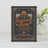 Halloween Einladung (Stehend Vorderseite)