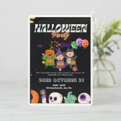 Halloween Einladung (Stehend Vorderseite)