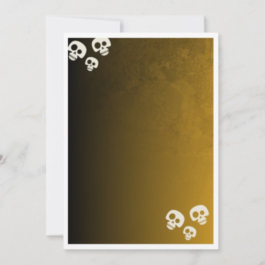 Halloween Einladung (Rückseite)