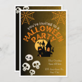 Halloween Einladung (Vorne/Hinten)