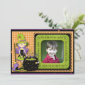 Halloween Einladung (Stehend Vorderseite)