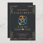 Halloween Einladung (Vorne/Hinten)
