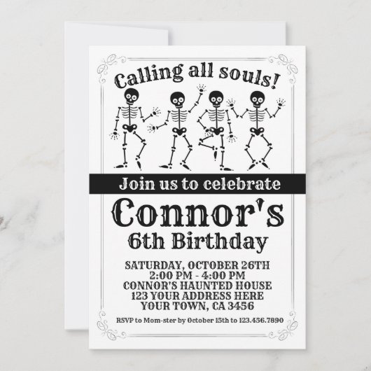 Halloween Einladung (Vorderseite)