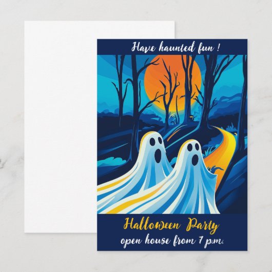 Halloween Einladung (Vorne/Hinten)