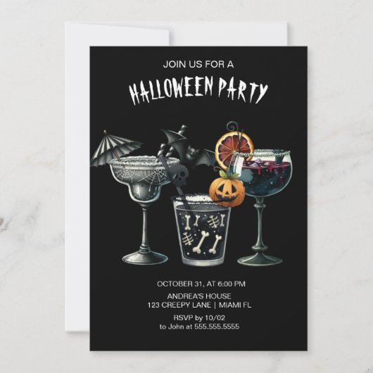 Halloween Einladung (Vorderseite)