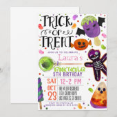 Halloween Einladung (Vorne/Hinten)