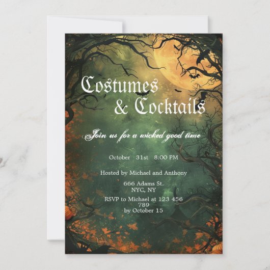 Halloween Einladung (Vorderseite)