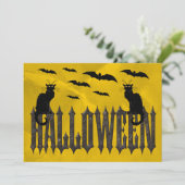 Halloween Einladung (Stehend Vorderseite)