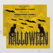 Halloween Einladung (Vorne/Hinten)