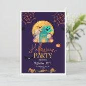 Halloween Einladung (Stehend Vorderseite)