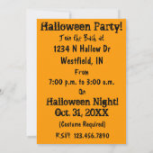 Halloween Einladung (Rückseite)