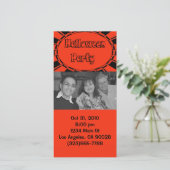 Halloween-Einladung (Stehend Vorderseite)