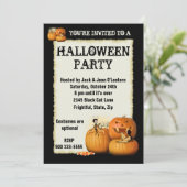 Halloween Einladung (Stehend Vorderseite)