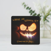 Halloween-Einladung (Stehend Vorderseite)