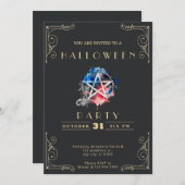 Halloween Einladung (Vorne/Hinten)