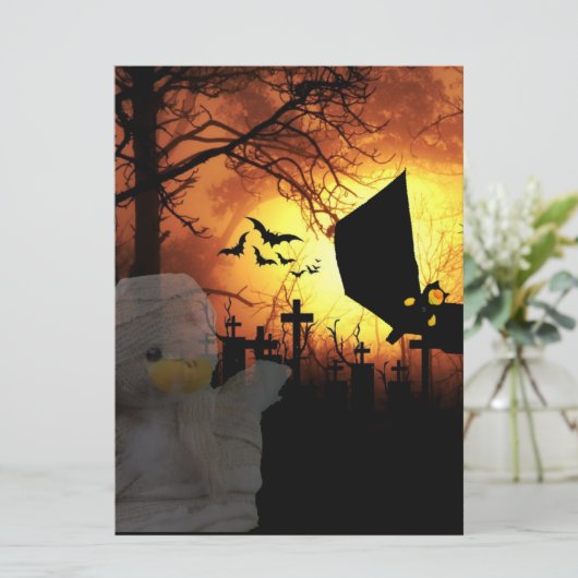 Halloween Einladung (Stehend Vorderseite)