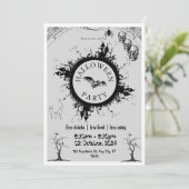 Halloween Einladung (Stehend Vorderseite)