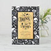 Halloween Einladung (Stehend Vorderseite)