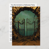 Halloween Einladung (Vorne/Hinten)