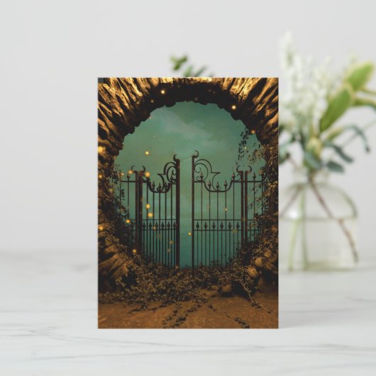 Halloween Einladung (Stehend Vorderseite)