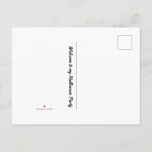 Halloween Einladung (Rückseite)