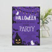 Halloween-Einladung Einladung (Stehend Vorderseite)